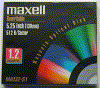 Bild zeigt ein MO-Disk mit 1,2 GB Speicherkapazität